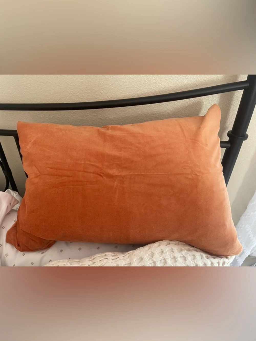 Orange cushion cover